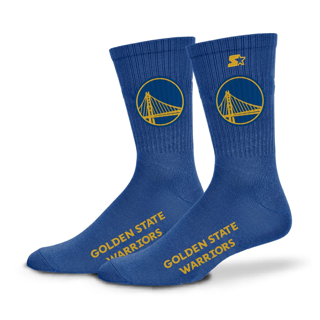  Golden State Warriors Starter Satin Crew Socks - Blue
